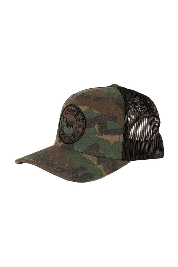 Ringers Western - Cap - Trucker - Camo/Blk/Camo/Blk Patch
