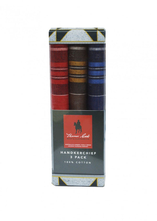 Thomas Cook - Handkerchief 3 Pack - Multi Colours