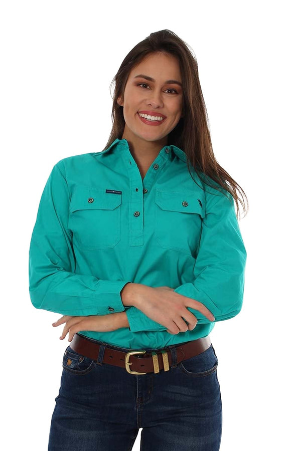 Ringers Western - Pentecost Half Button Shirt - Mint