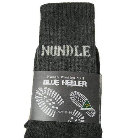 Nundle Woollen Mill - Nundle Work Socks - Charcoal