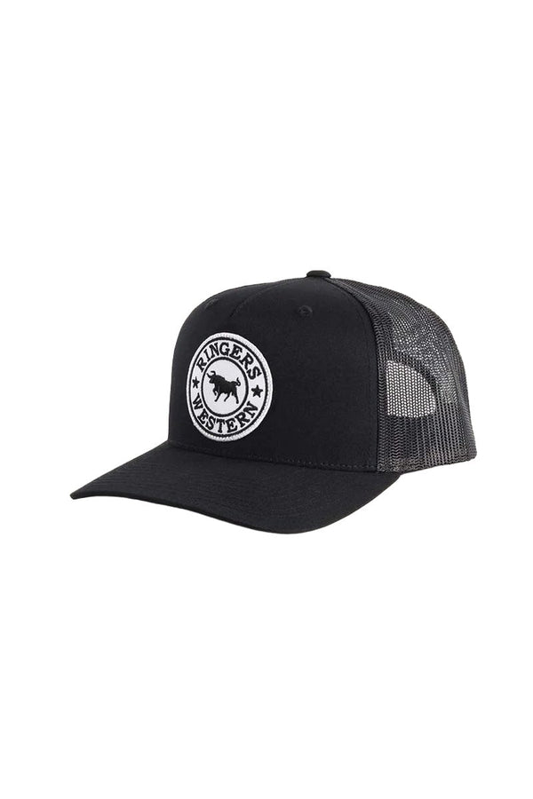 Ringers Western - Cap - Trucker - BlackBlack/WhitePatch