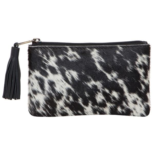 The Design Edge - Cowhide York Clutch Jersey - Black