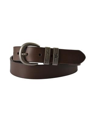 Thomas Cook - Twin Keeper Narrow Belt - Silver/Choc