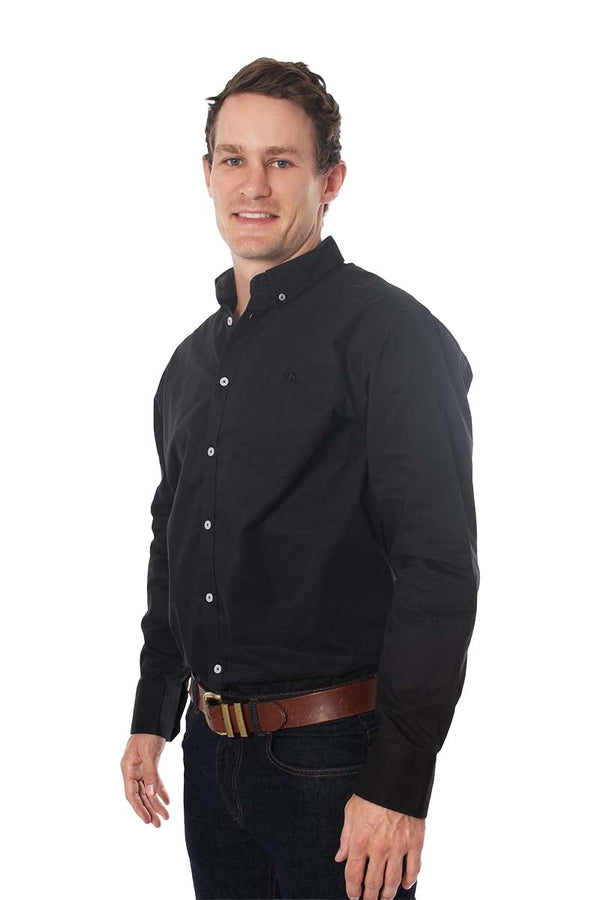 Ringers Western - Heritage Plain Twill Dress Shirt - Black